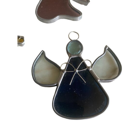 Lot of 8 1990's Collection of Stained Glass Art Angel Window Sun Catchers - Picture 3 of 9